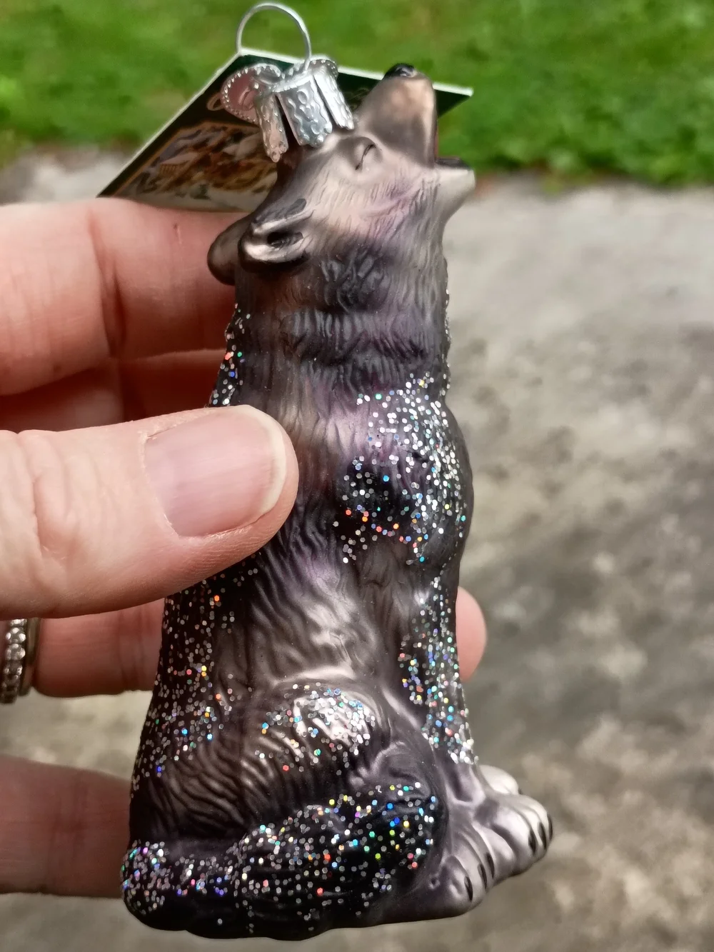 Howling Wolf Ornament Old World Christmas with Original Box and Packaging